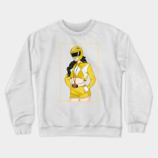 Yellow Ranger Casual Style Crewneck Sweatshirt